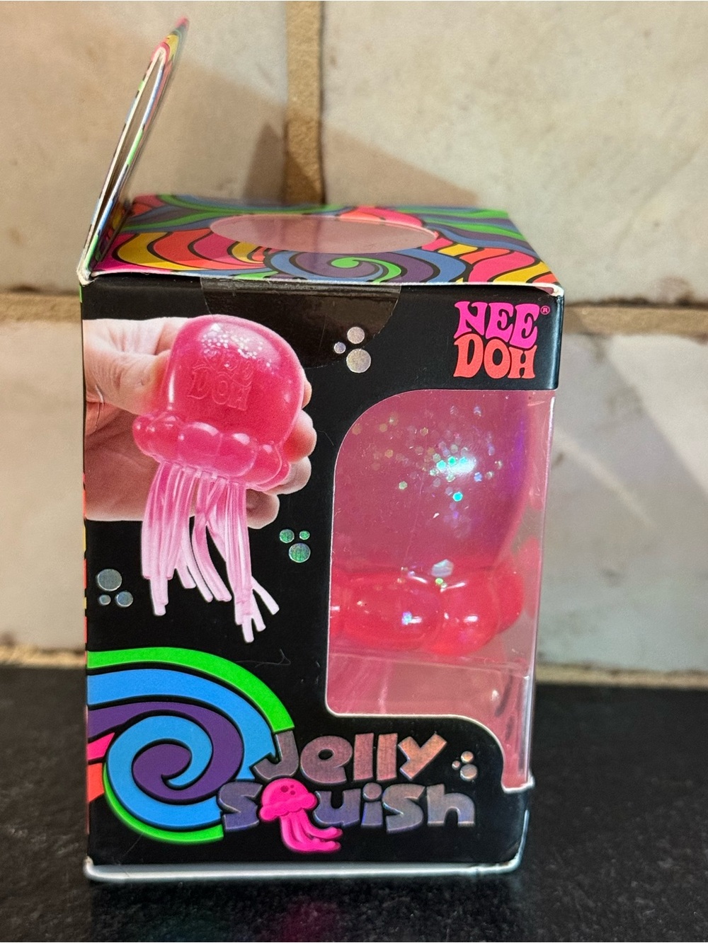NeeDoh Jelly Squish PINK Super Solid Jellyfish AUTHENTIC - Picture 3 of 5
